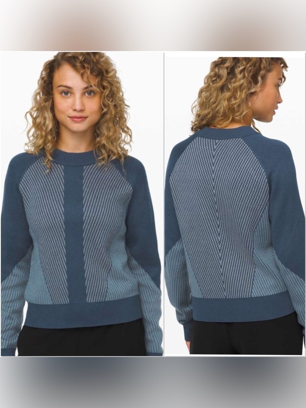 Lululemon Here for Serenity blue sweater